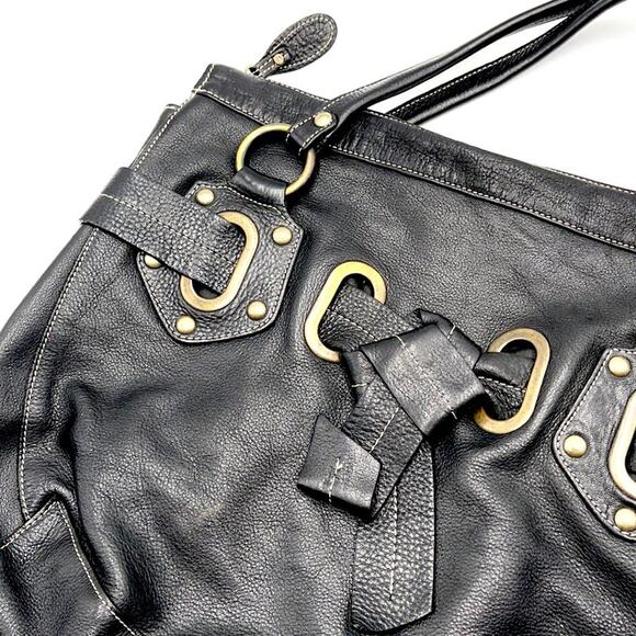 GAIL LABELLE Made in Italy black leather bag - Picture 8 of 9